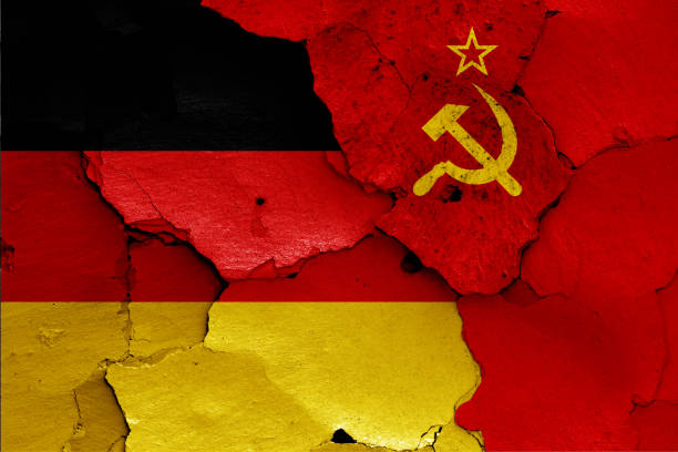 flags of Germany and Soviet Union