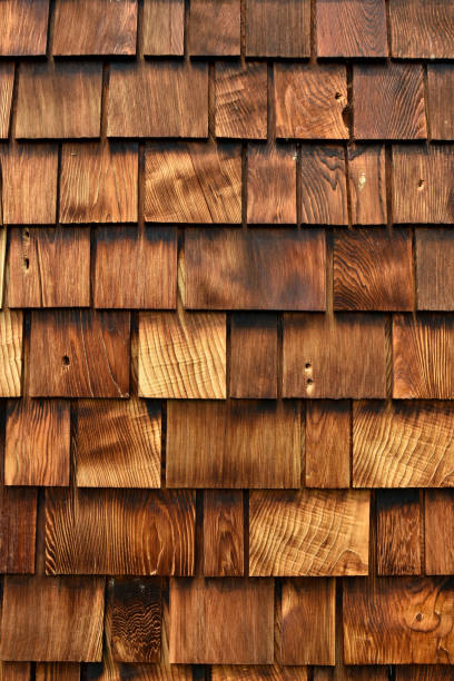 istock Wooden Cedar Shakes Abstract 1022595400