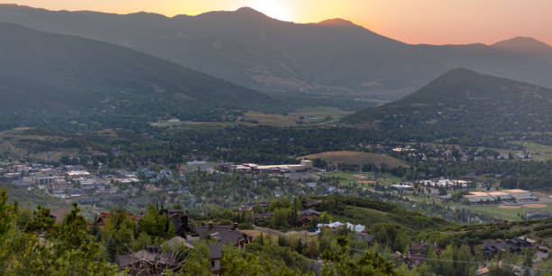 istock Valley view from a luxury housing community pano 1022607628