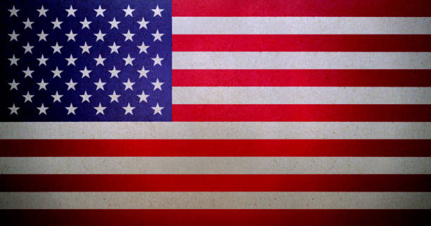 istock Grunge American Flag printed on a paper 1022608932