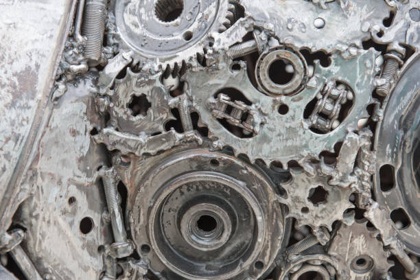 istock abstract metal for background by Mechanical ratchets bolts and nuts 1022617256