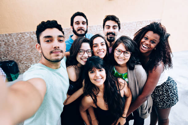 istock Friends taking a photo selfie 1022617666