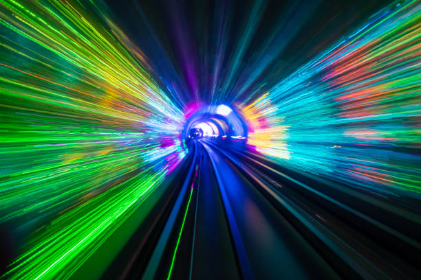 istock Light streaks in a tunnel 1022635908