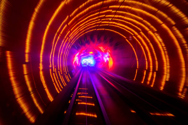 istock Light streaks in a tunnel 1022635942