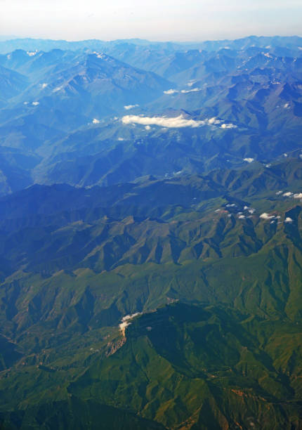 istock Caucasus mountain ridge. View from above 1022641998
