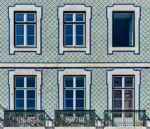istock Apartment building facade in Lisbon 1022664350
