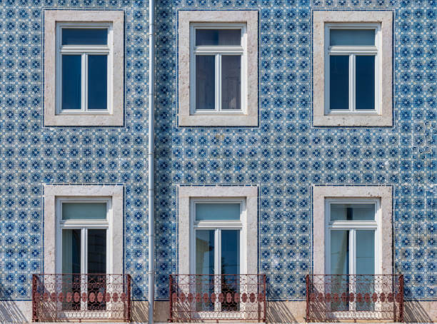 Apartment building facade in Lisbon