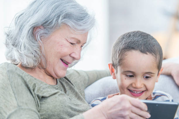 istock Grandma and grandson 1022667326