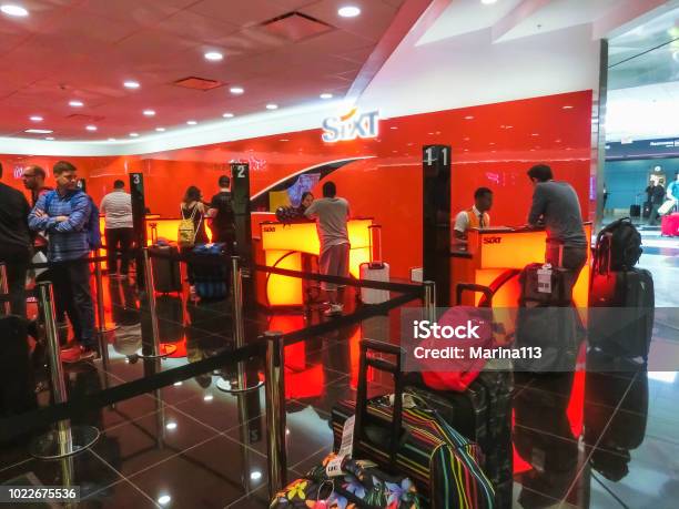 The Sixt Rental Car Office At Miami Airport Stock Photo - Download Image Now - Advertisement, Airport, Airport Terminal