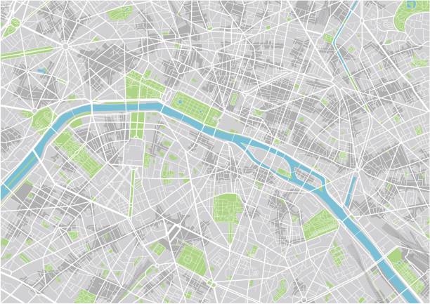 istock Vector city map of Paris with well organized separated layers. 1022699668