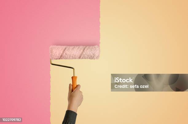 Home Diy Background Stock Photo - Download Image Now - Painting - Activity, Paint, Wall - Building Feature