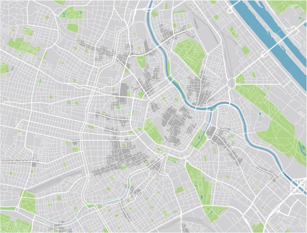 istock Vector city map of Vienna with well organized separated layers. 1022710310