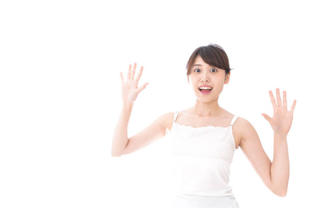 Young woman getting a surprise
