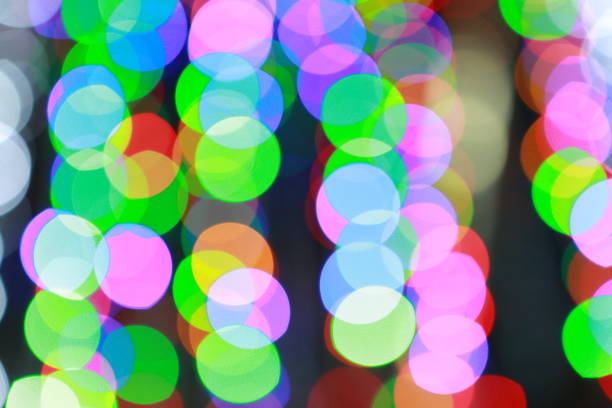 istock Abstract colorful bokeh lights background. 1022738350