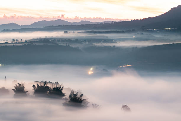 istock Morning mist mountain beautiful 1022741810
