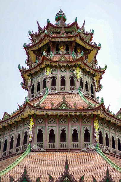 istock Old Thailand vintage / ancient building create by red brick. 1022742772