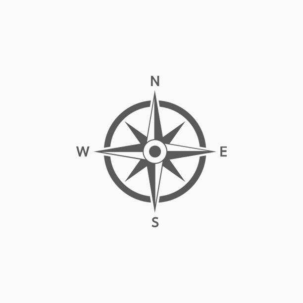 значок компаса - north stock illustrations