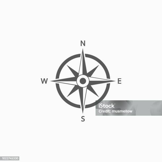 Compass Icon Stock Illustration - Download Image Now - Navigational Compass, North, Icon Symbol