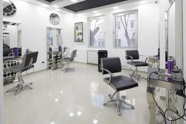 Photo of Modern hairdressing studio.