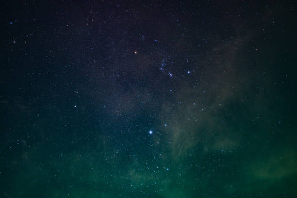 Beautiful night sky stock photo