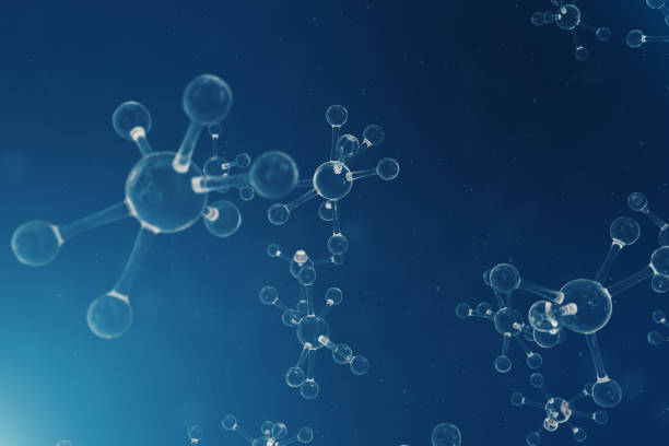 istock Molecules, atoms bacground. Medical background for banner or flyer. Molecular structure at the atomic level. 3D illustration 1022768898