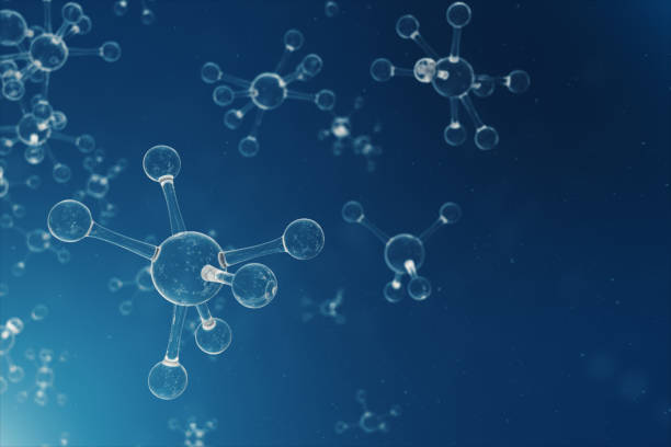 istock Molecules, atoms bacground. Medical background for banner or flyer. Molecular structure at the atomic level. 3D illustration 1022768932
