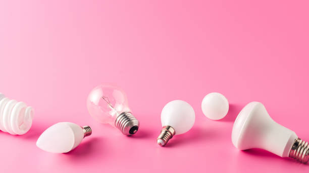 istock close-up view of various light bulbs on pink, energy concept 1022770190
