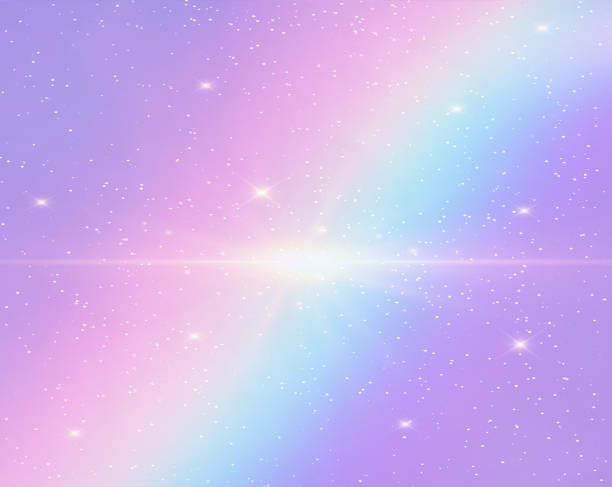 Galaxy Fantasy Background And Pastel Color Stock Illustration - Download  Image Now - Unicorn, Backgrounds, Galaxy - iStock