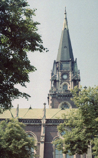 istock Antient cathedral exterior. Shot on film 1022808882