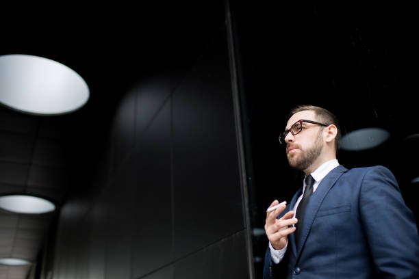 istock Businessman having smoke break 1022812808
