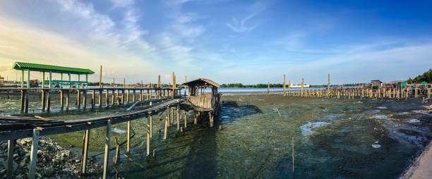 istock Panoramic Landscape Wooden Pier , Thailand 1022815854