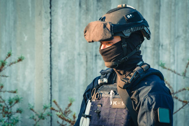 istock Special Forces. Military with weapons in hand 1022820292