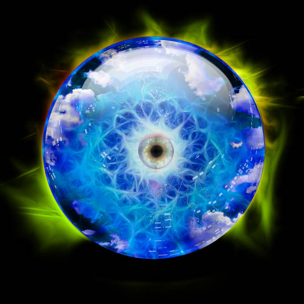 istock Crystal Ball with all seeing eye 1022820300