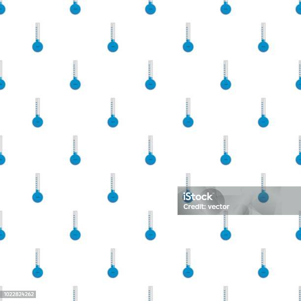 Thermometer Pattern Background Thermometer Cold Pattern Seamless Stock Illustration - Download Image ...