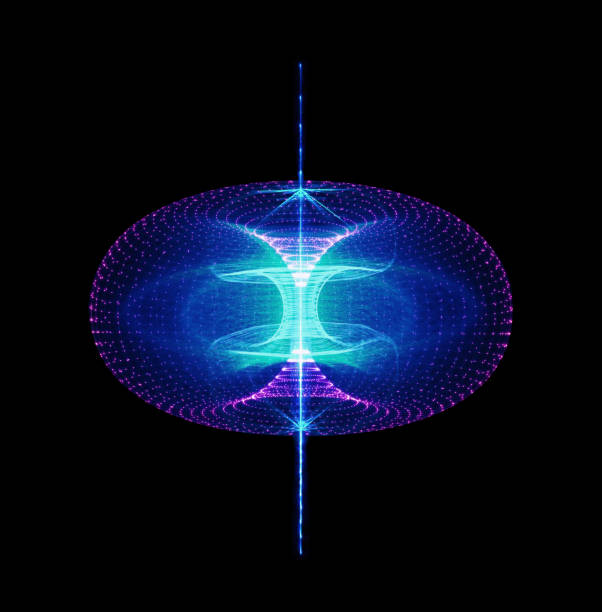 Sustainable high particle energy flow through a torus. Magnetic field, singularity, gravitational waves and spacetime concept Sustainable high particle energy flow through a torus. Magnetic field, singularity, gravitational waves and spacetime concept high energy physics stock illustrations