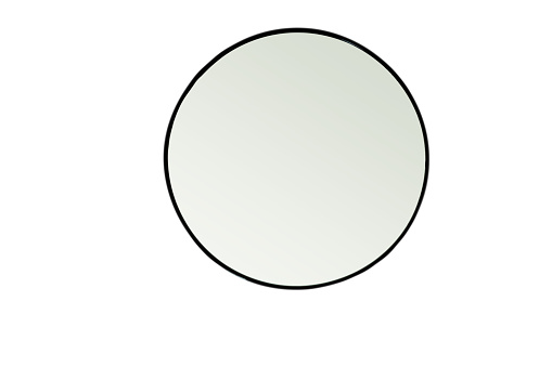 A round mirror isolated over white
