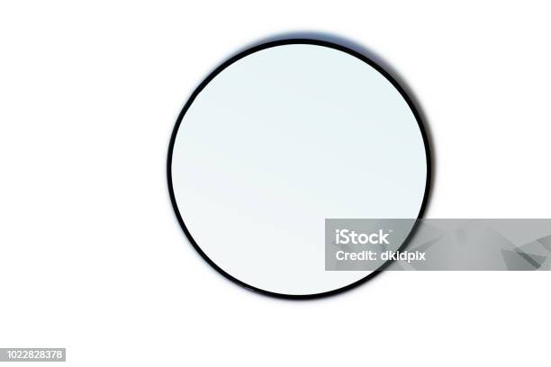 Mirror Stock Photo - Download Image Now - Mirror - Object, Circle, Border - Frame