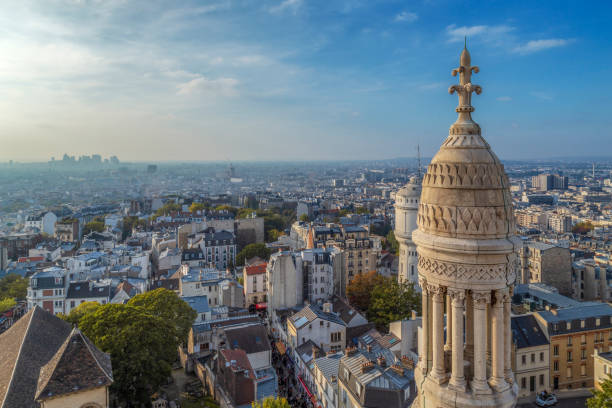 istock Rooftop and aerial view from Sacre Coeur Basilica, Paris 1022833858