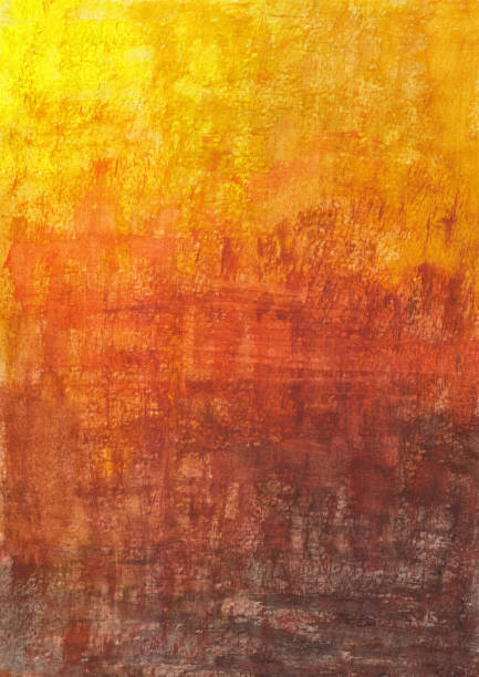 October texture background Watercolor October texture abstract background, hand drawn illustration fall backgrounds stock illustrations