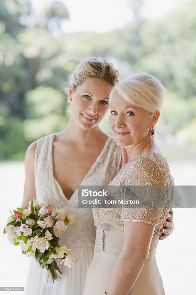 Mother and bride hugging  Mother Stock Photo