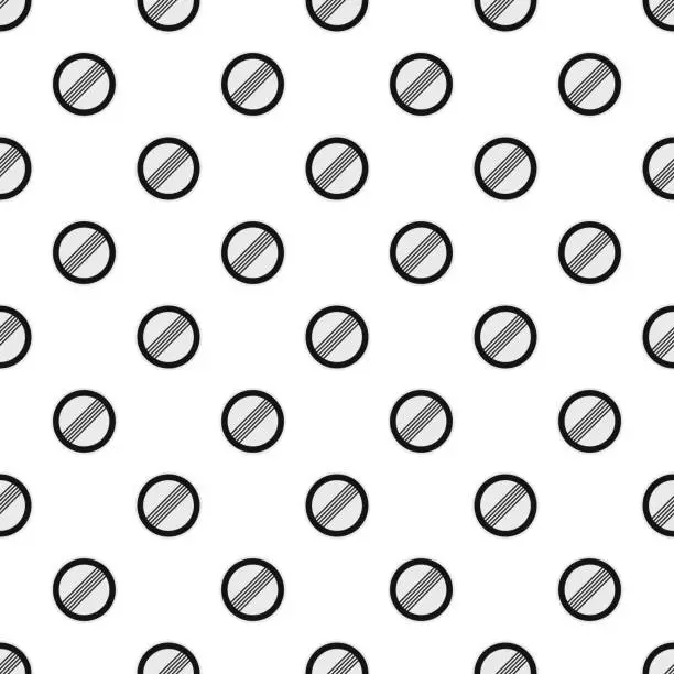 Vector illustration of End of all restriction pattern seamless