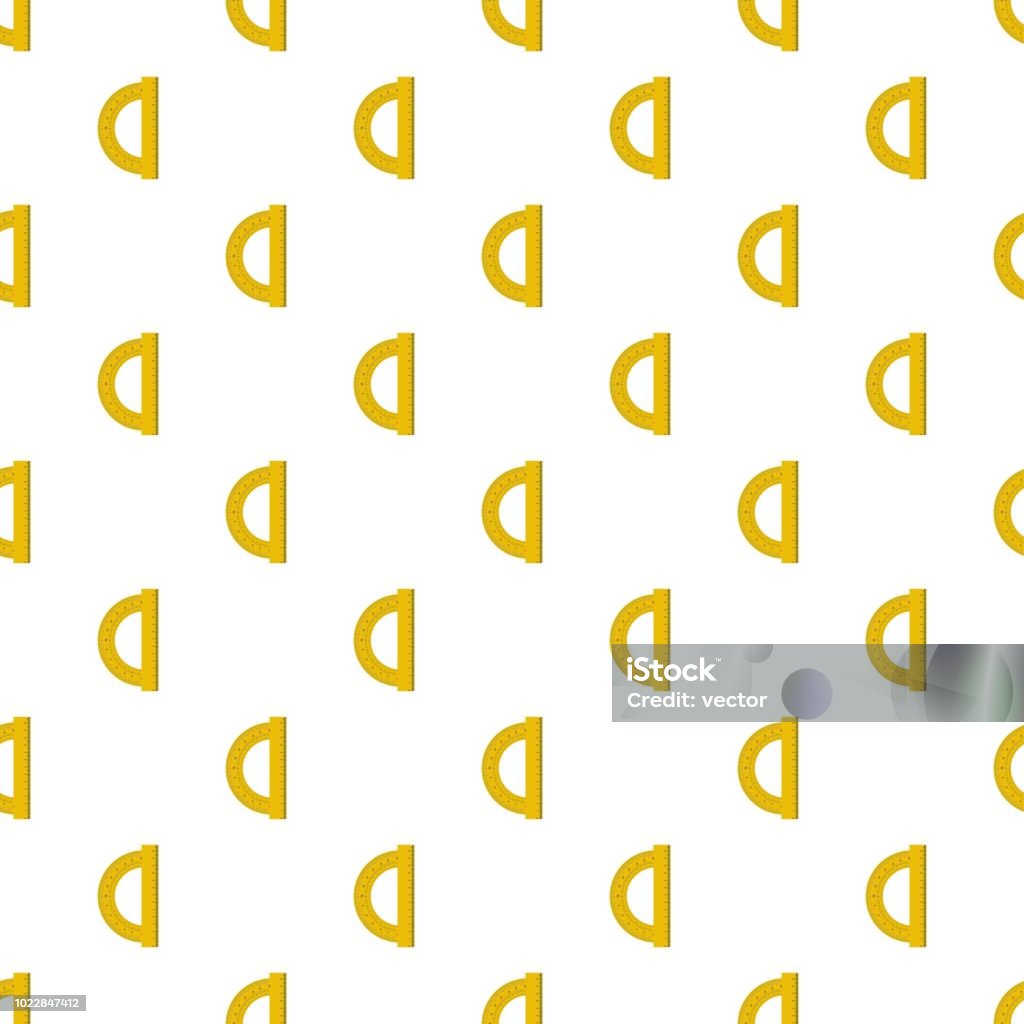 Proctator Pattern Design Yellow Protractor Pattern Seamless Stock Illustration - Download Image ...