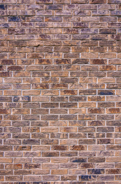 Red decorative brick wall wallpaper background backdrop stock photo