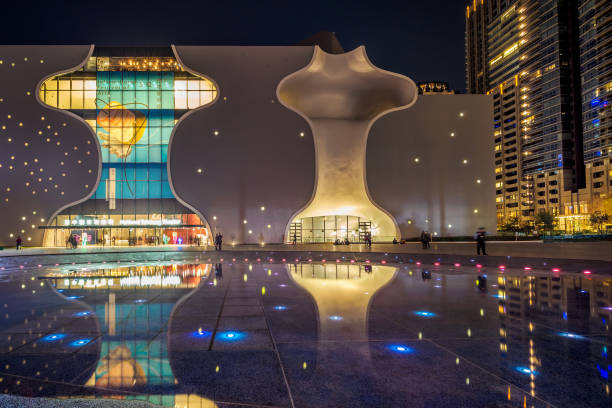 Valencia, Spain - July 4, 2020: The Palace of the Arts  is an opera house and cultural centre. Is part of the City of the Arts and the Sciences designed by architect Santiago Calatrava