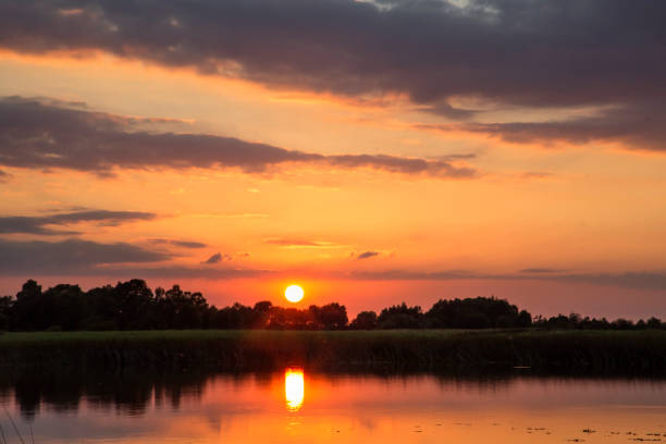 istock Beautiful sunset over the Shannon River 1022873940