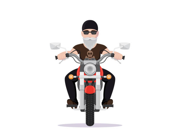 Application development concept Flat style banner design, design, programming, application development concept. biker stock illustrations