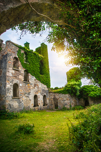 Clifden Castle, Ruined Castle on the Sky Road, Connemara, Ireland