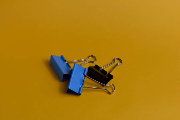 istock Paper clips on a colored paper 1022888328
