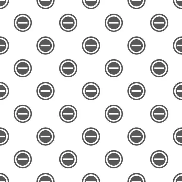 Vector illustration of Minus pattern seamless