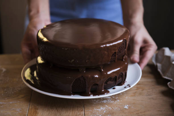 istock Chocolate fudge cake photography recipe idea 1022899764